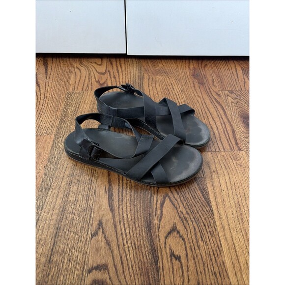 Chaco Wayfarer Tornado Strappy Sandals Leather Size 10 Criss Cross Outdoor - Picture 1 of 7